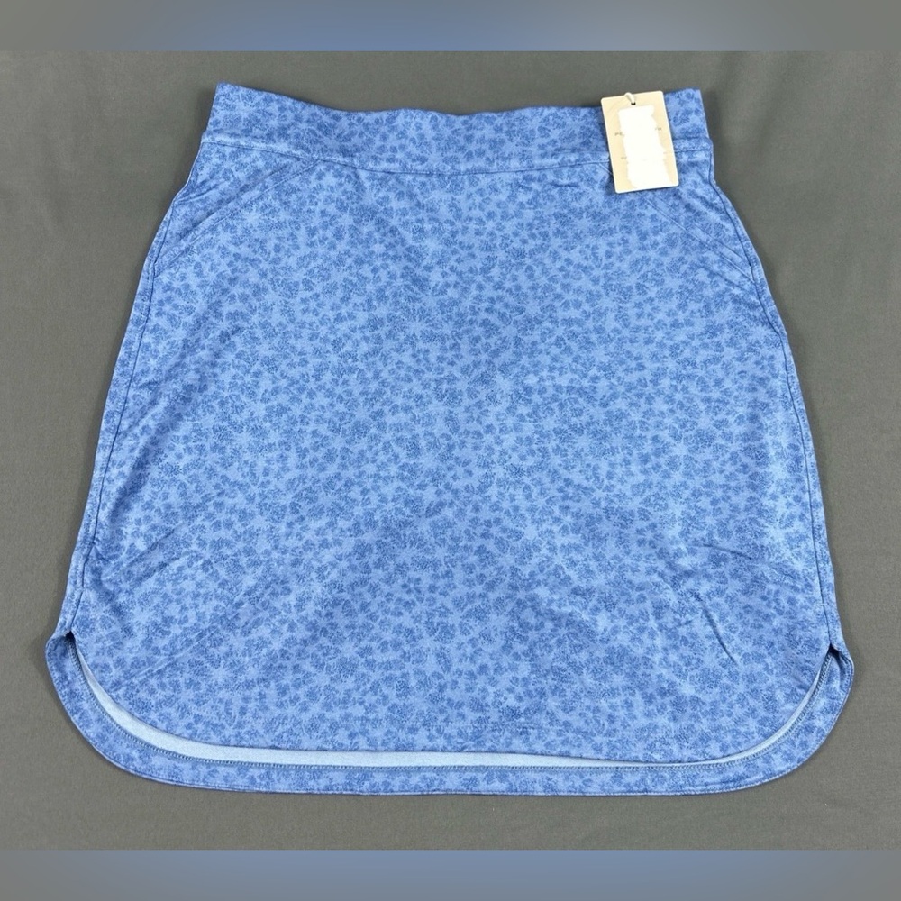 Peter Millar Womens Golf Skort Printed Small Blue Polyester